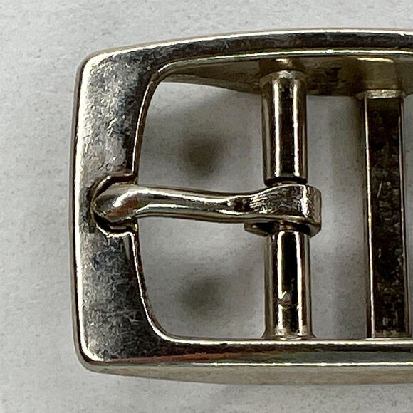 Silver Tone Simple Basic Belt Buckle - Picture 3 of 7